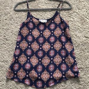 Blue pattern tank top!